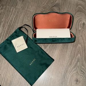 Gucci sunglass case, Brand new. Newer used